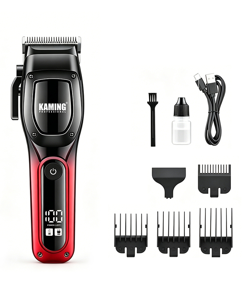 Kaming 1709 Bagong Propesyonal na High Power Hair Clipper na may Digital Display para sa Salon at Panlalaking Grooming