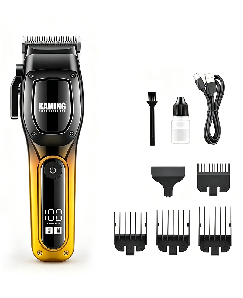 Kaming 1709 Bagong Propesyonal na High Power Hair Clipper na may Digital Display para sa Salon at Panlalaking Grooming