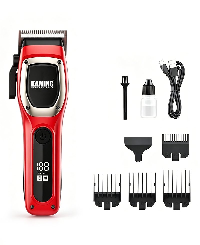 Kaming 1709 Bagong Propesyonal na High Power Hair Clipper na may Digital Display para sa Salon at Panlalaking Grooming