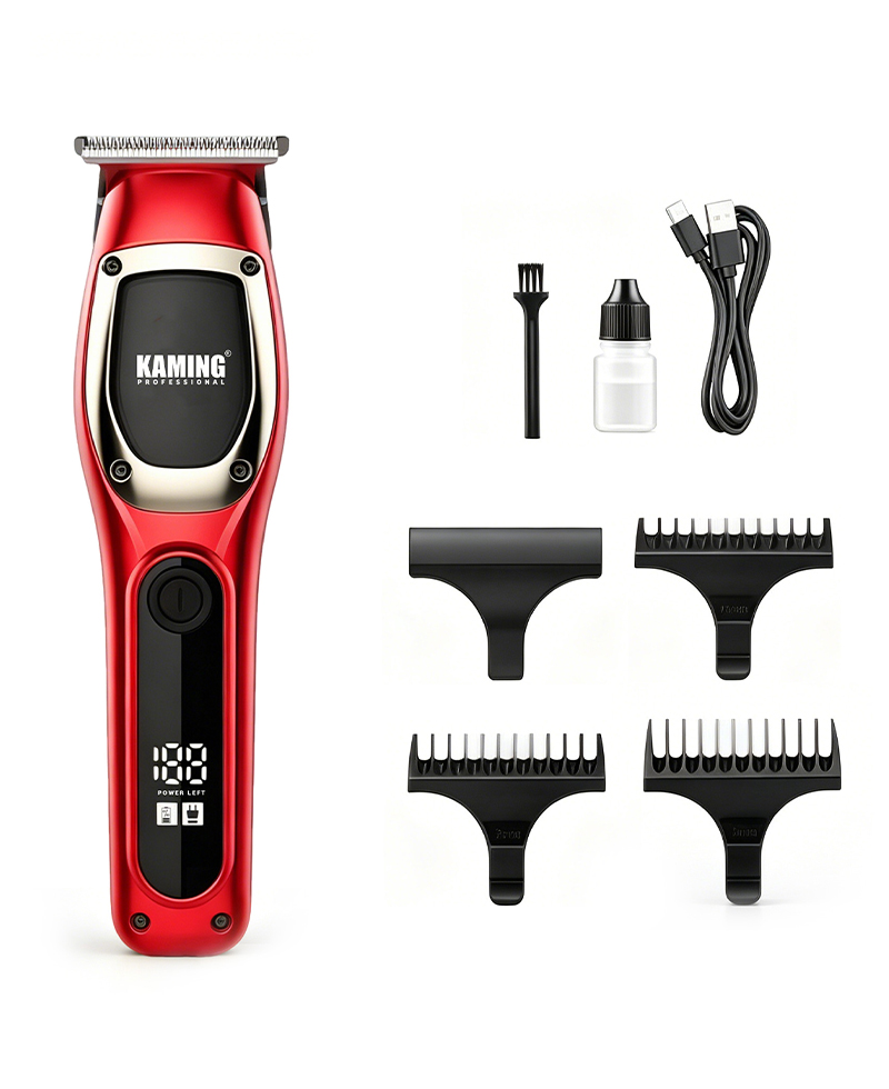 Kaming1711 Bagong Electric Hair Clipper para sa Mga Lalaki Zero Gap Digital Display 7000 RPM Detalye Trimmer Cross Border Trade