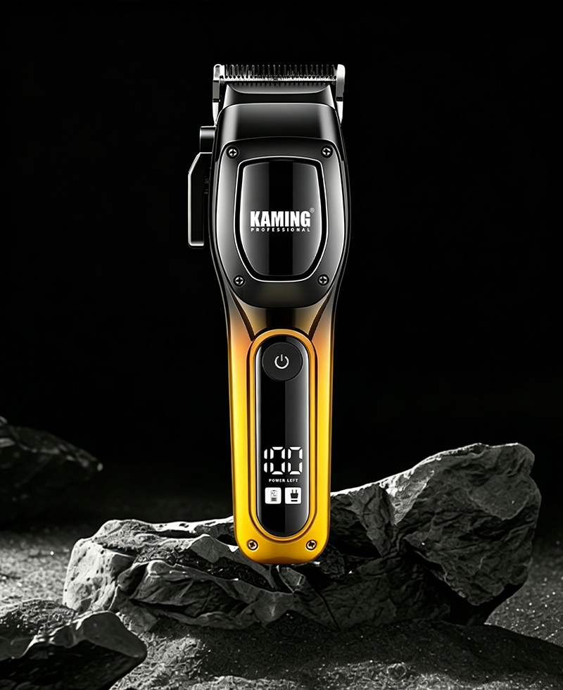 Kaming 1709 Bagong Propesyonal na High Power Hair Clipper na may Digital Display para sa Salon at Panlalaking Grooming
