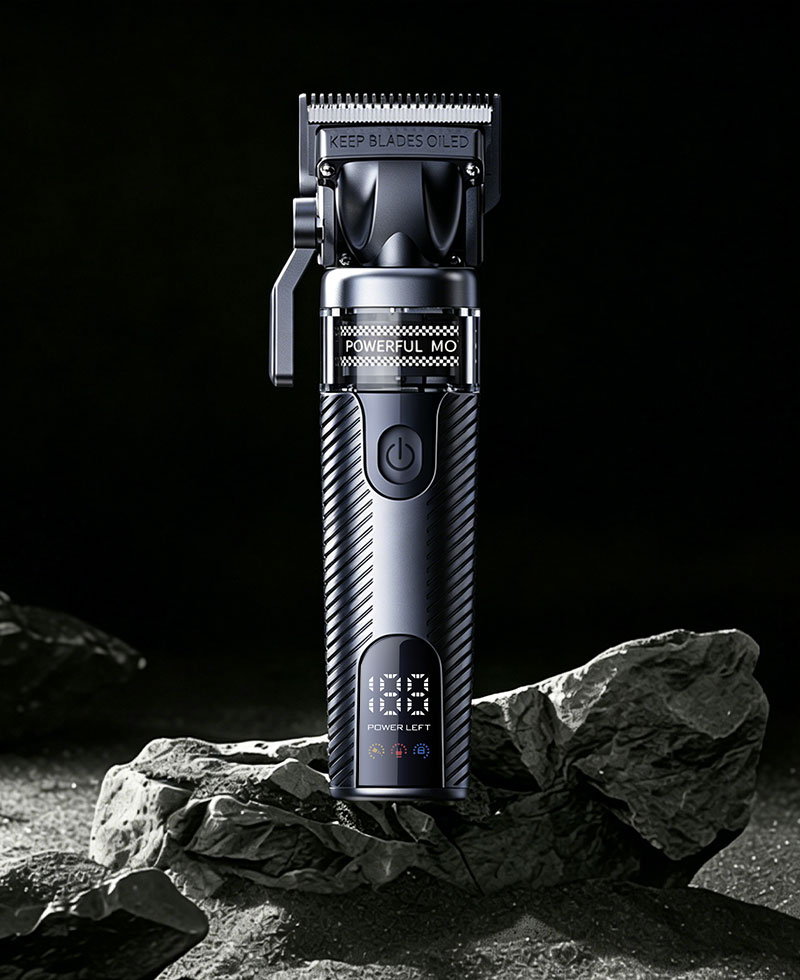 Kaming 319 Professional Hair Clipper na may Brushless Outrunner Motor – Salon-Grade, Vintage Metal Body